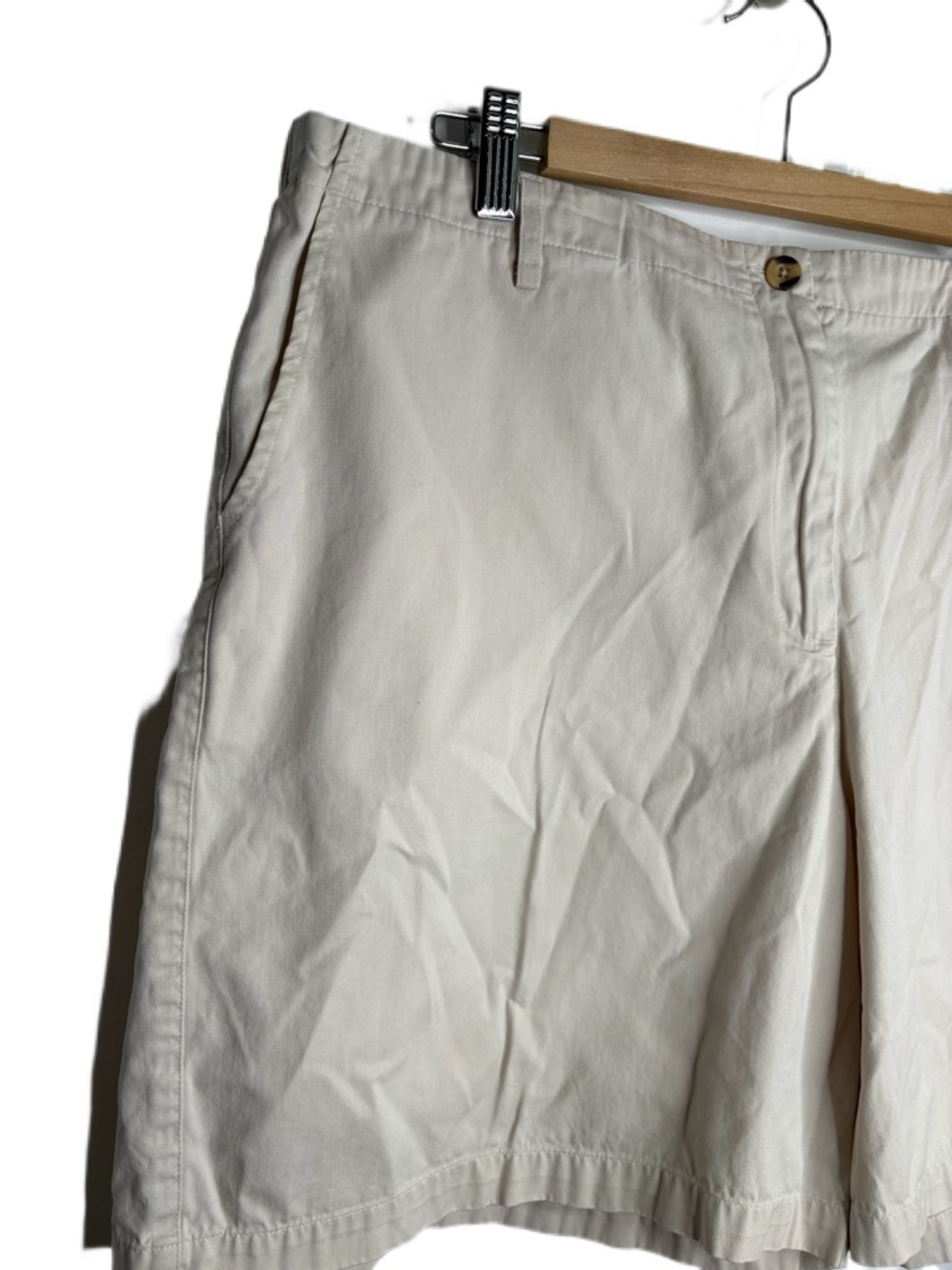 Disneyland Resort Beige Men’s Cotton Shorts - Embroidered Mickey Logo - Picture 2 of 7